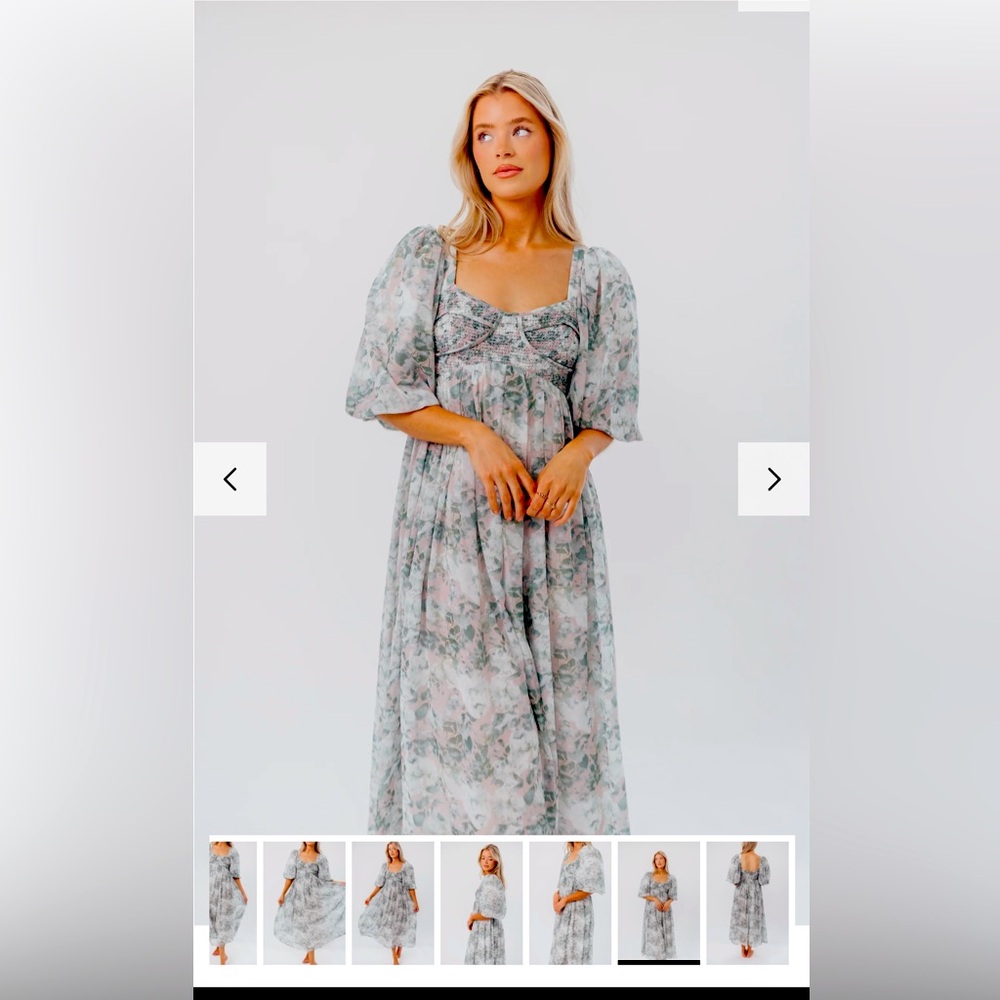 Worth collective- Harlow Maxi Dress in Forest